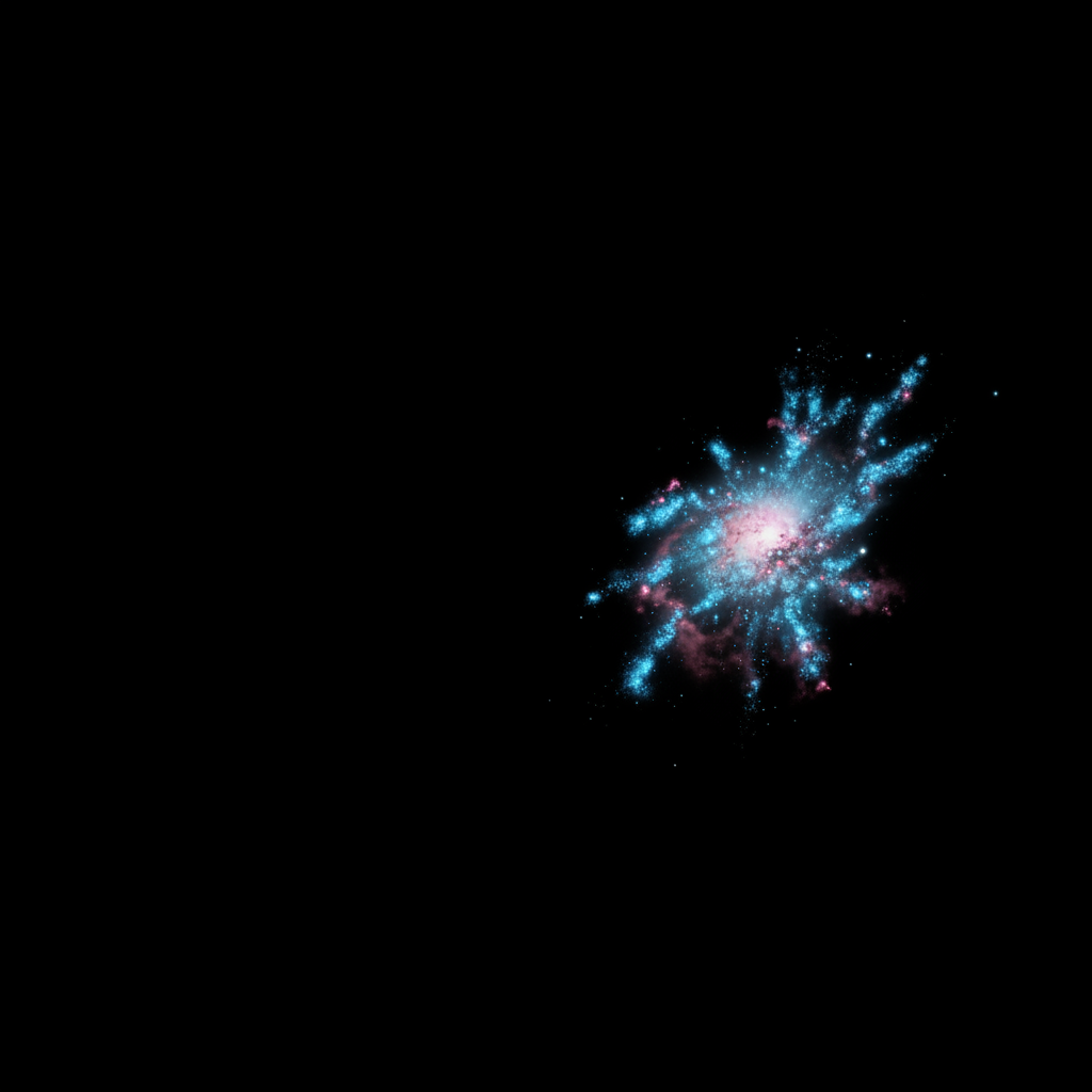Irregular galaxy with chaotic star formation